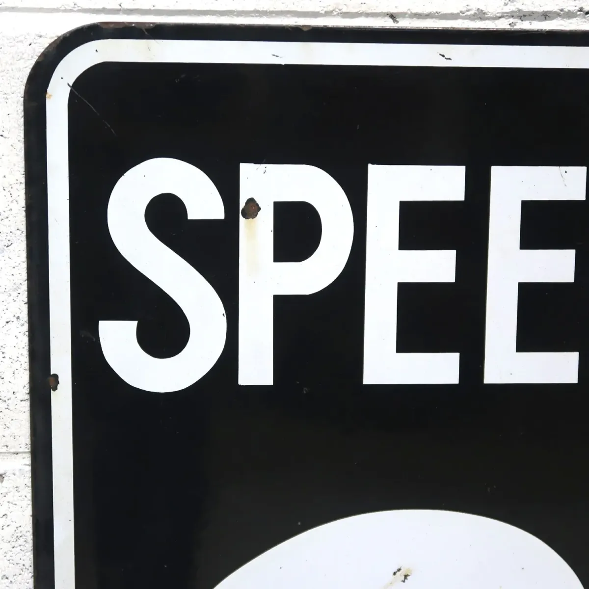 SPEED LIMIT 35 MILES ロードサイン ホーロー