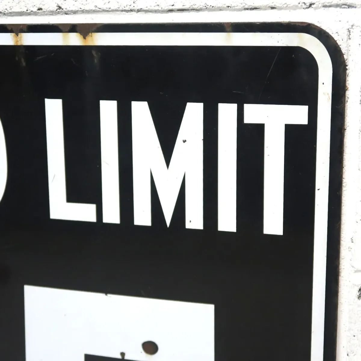 SPEED LIMIT 35 MILES ロードサイン ホーロー