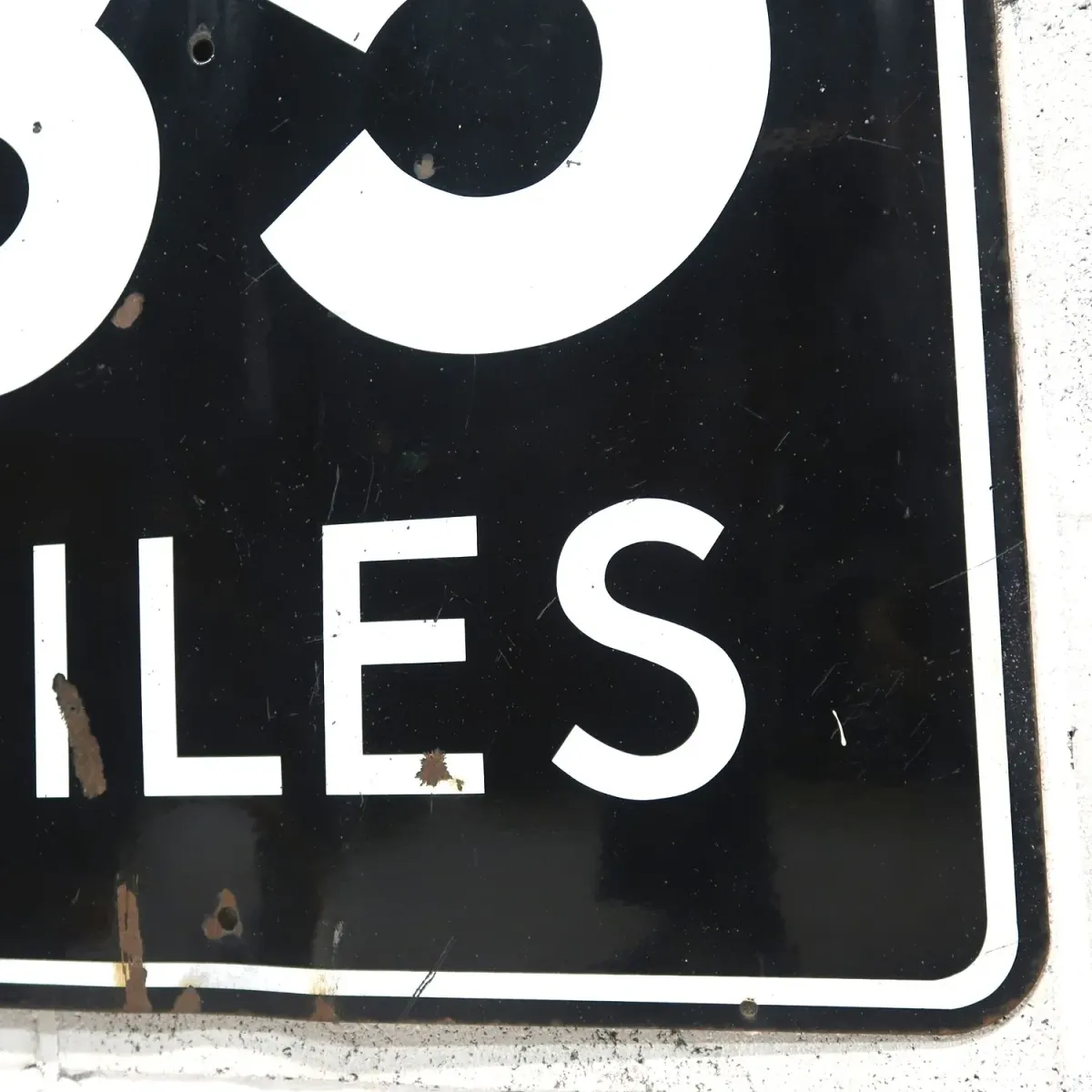 SPEED LIMIT 35 MILES ロードサイン ホーロー