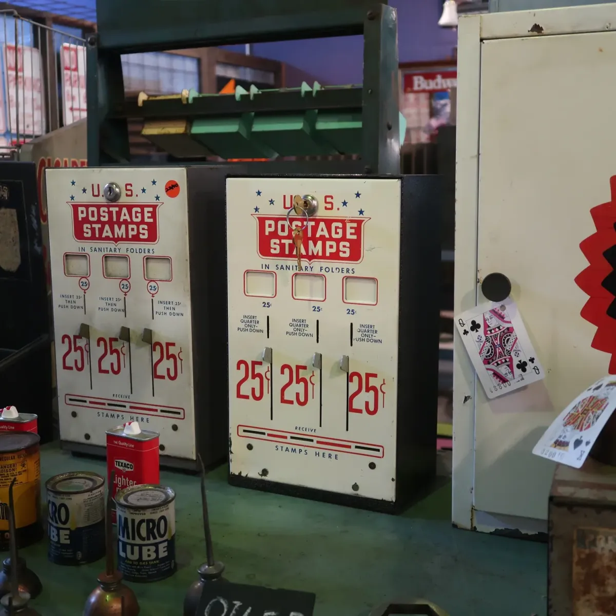 ビンテージ スタンプマシン 切手販売機