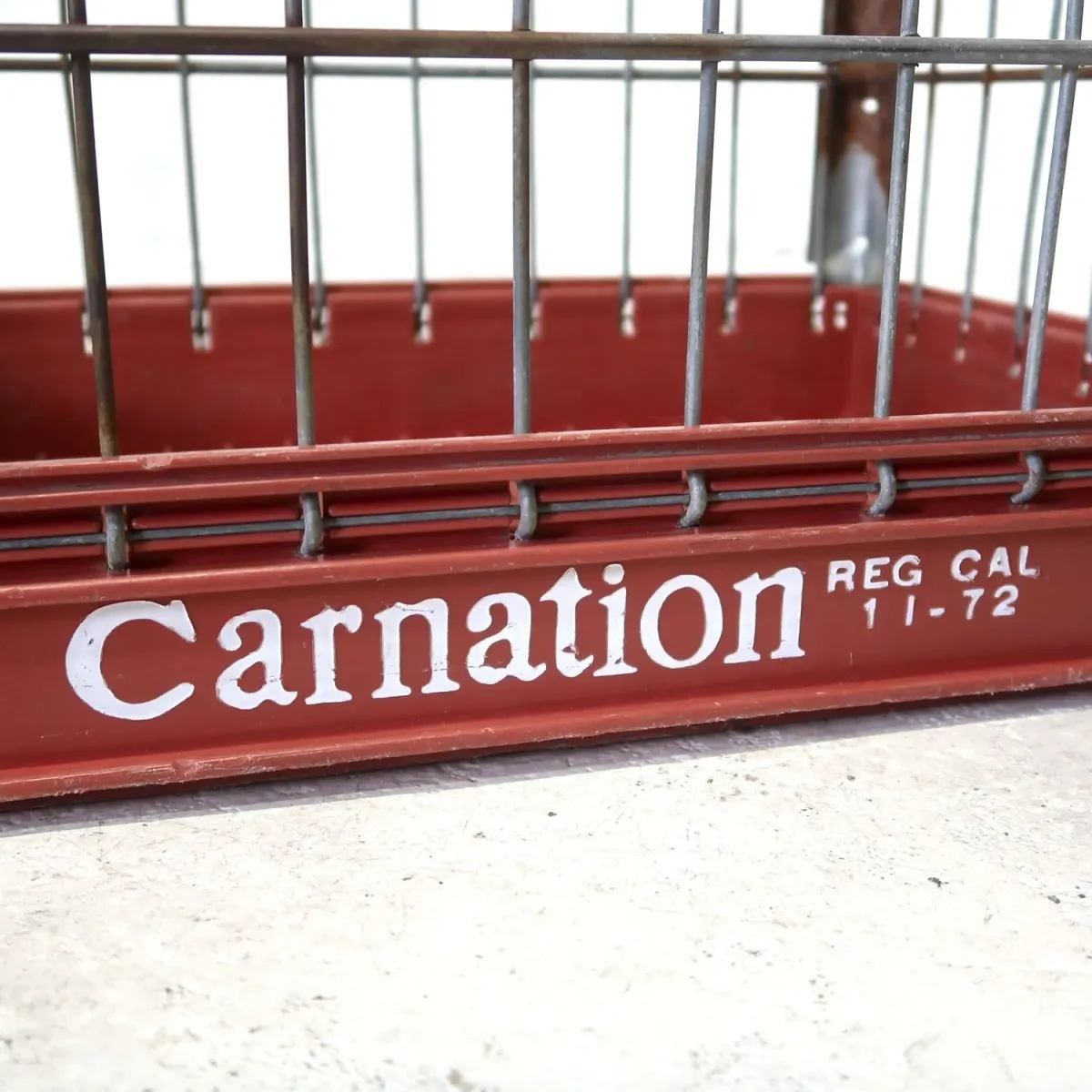 CARNATION ビンテージ ワイヤーバスケット