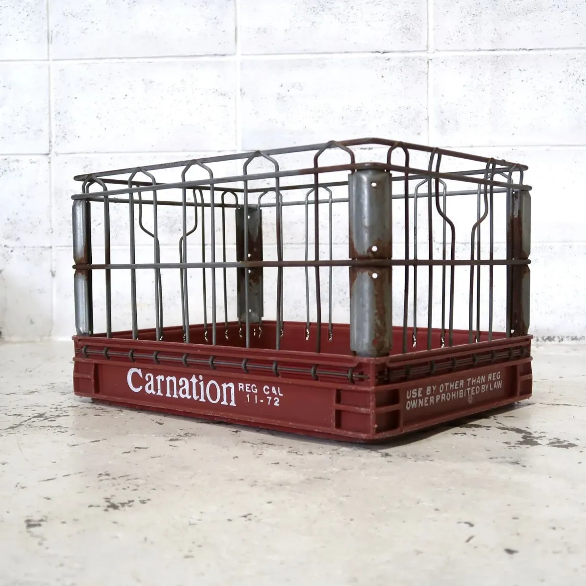 CARNATION ビンテージ ワイヤーバスケット