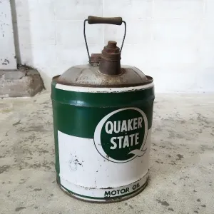 QUAKER STATE ビンテージ オイル缶