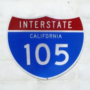 INTERSTATE CALIFORNIA 105 ロードサイン