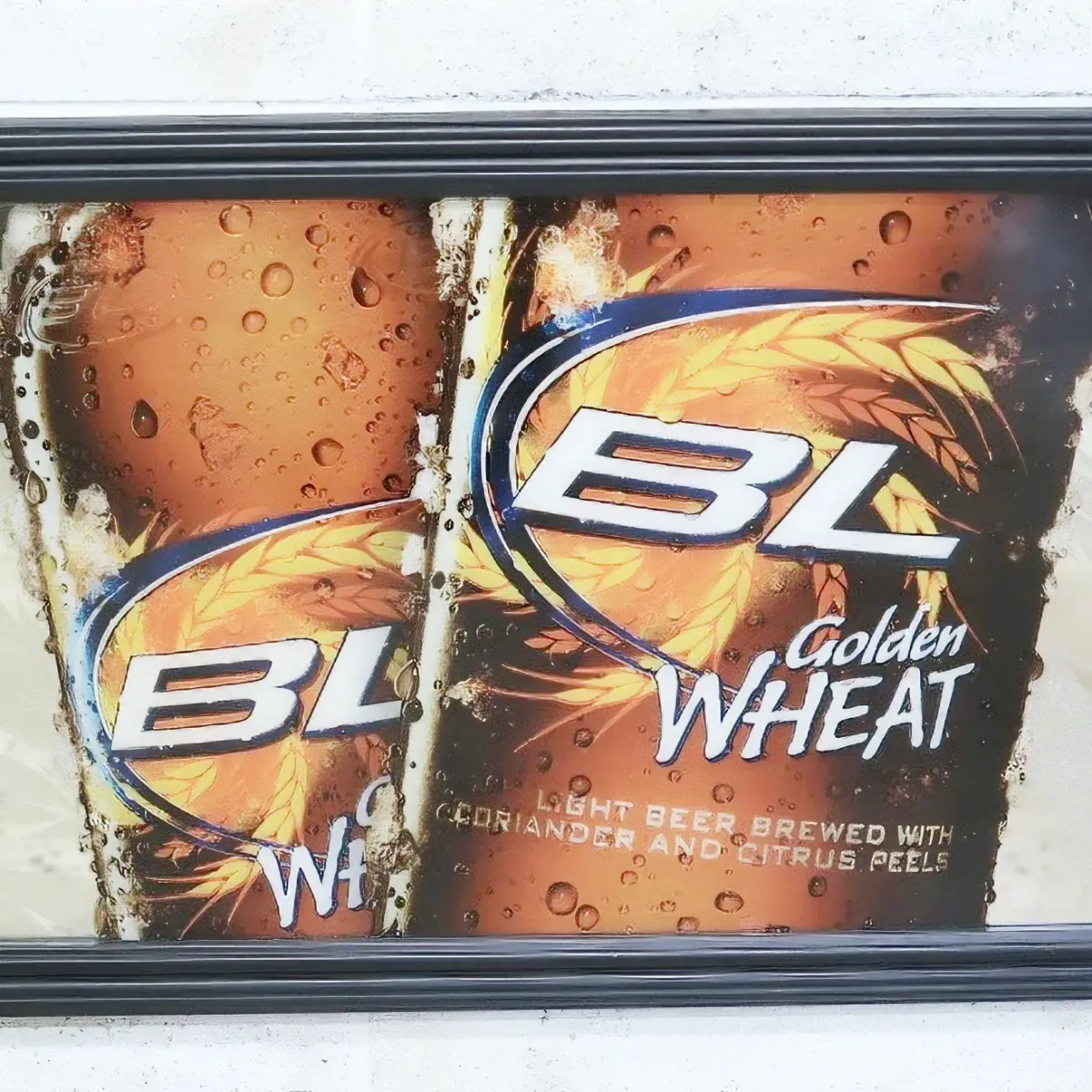 Bud Light Golden WHEAT パブミラー