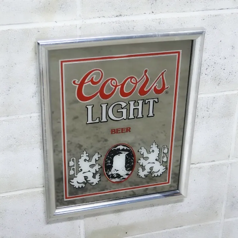 Coors LIGHT ビンテージ パブミラー