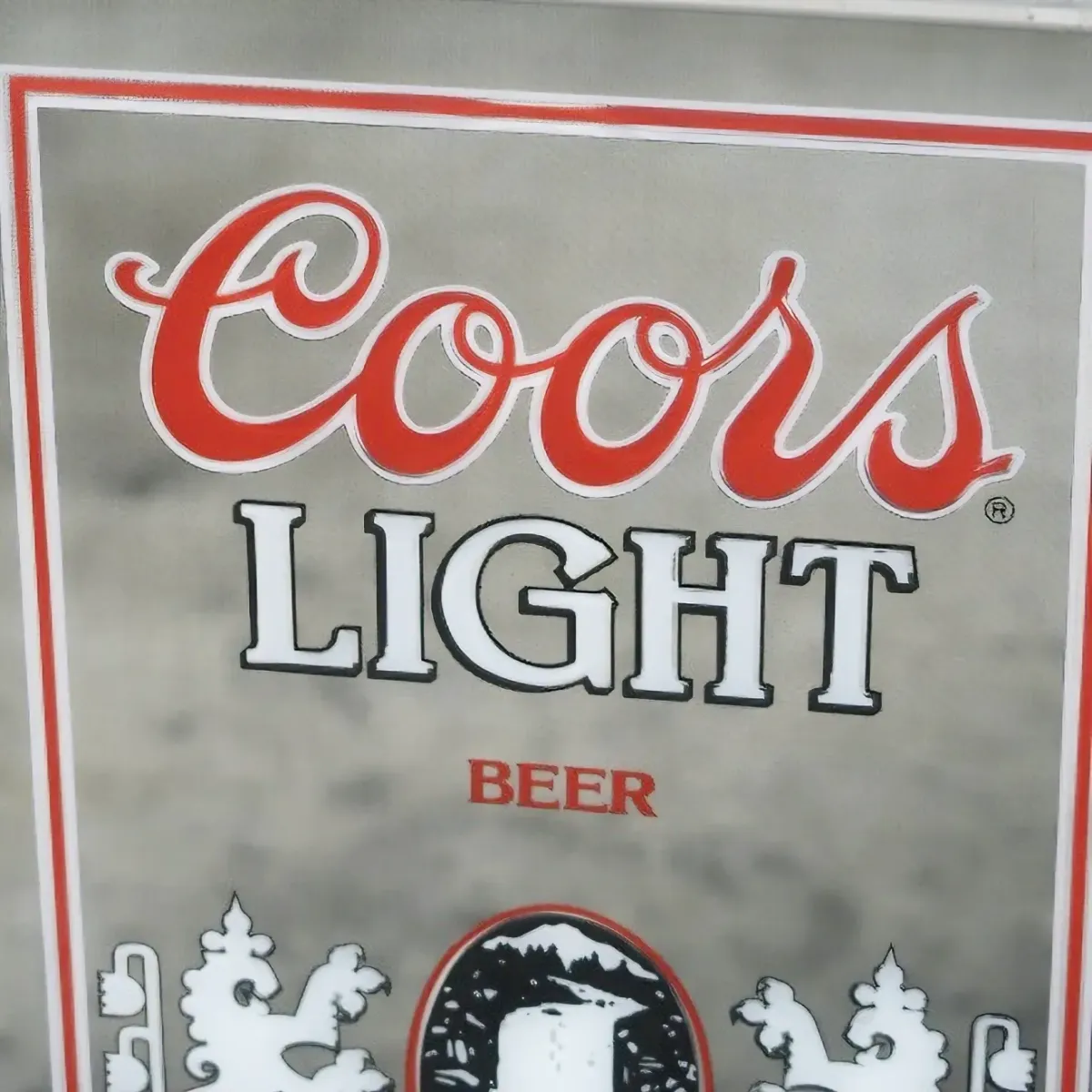 Coors LIGHT ビンテージ パブミラー