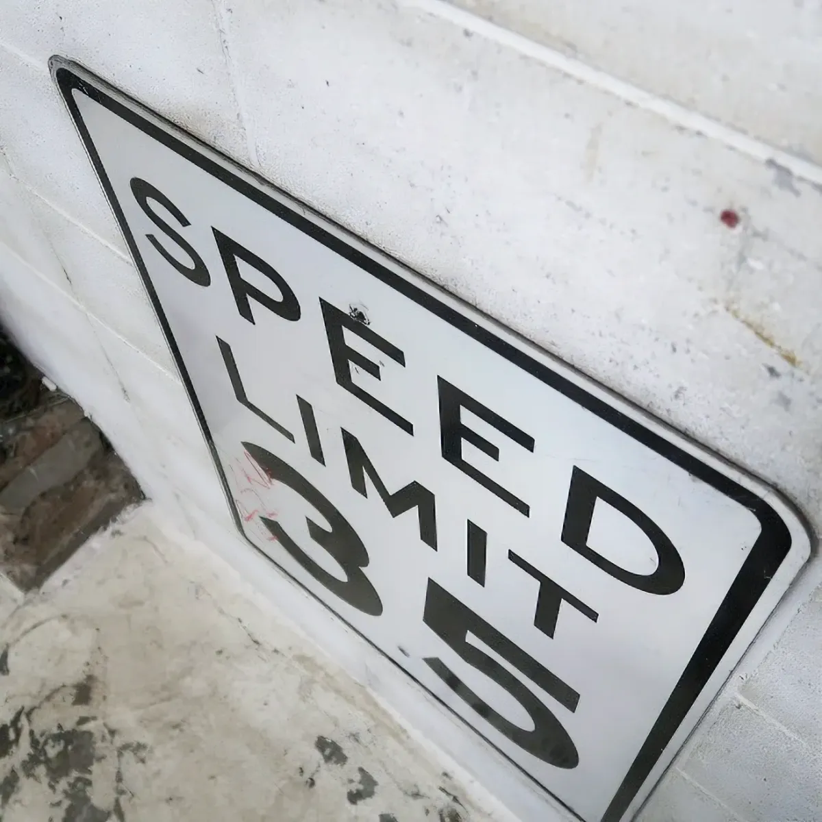 ロードサイン SPEED LIMIT 35