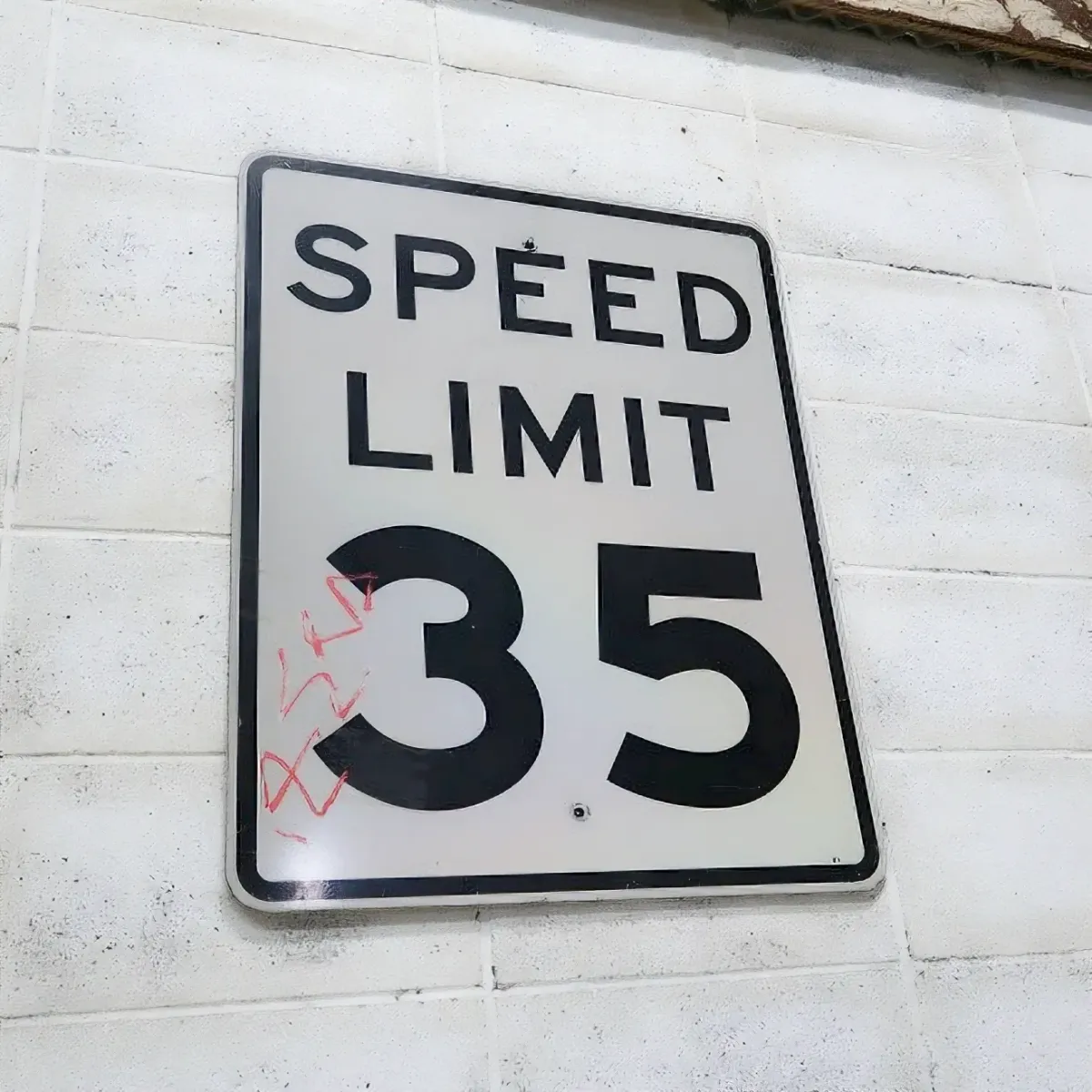 ロードサイン SPEED LIMIT 35