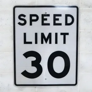 ロードサイン SPEED LIMIT 30