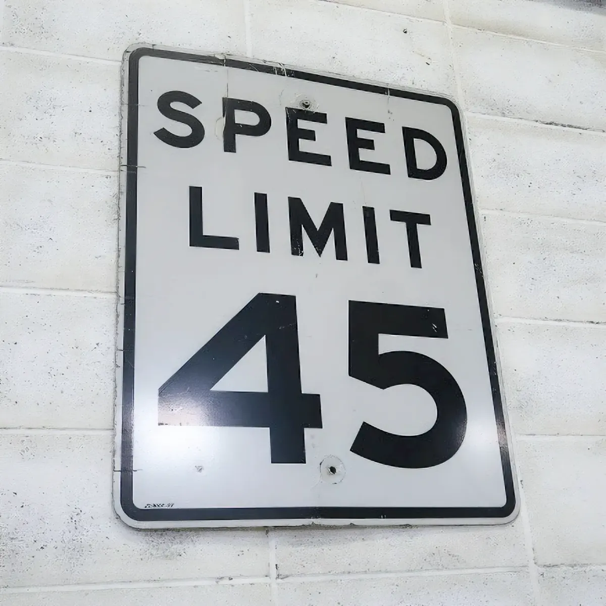 ロードサイン SPEED LIMIT 45