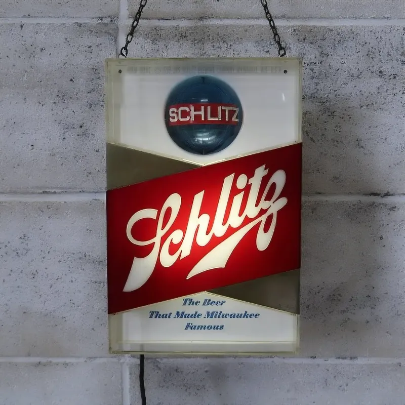 Schlitz ビンテージ モーションライトサイン