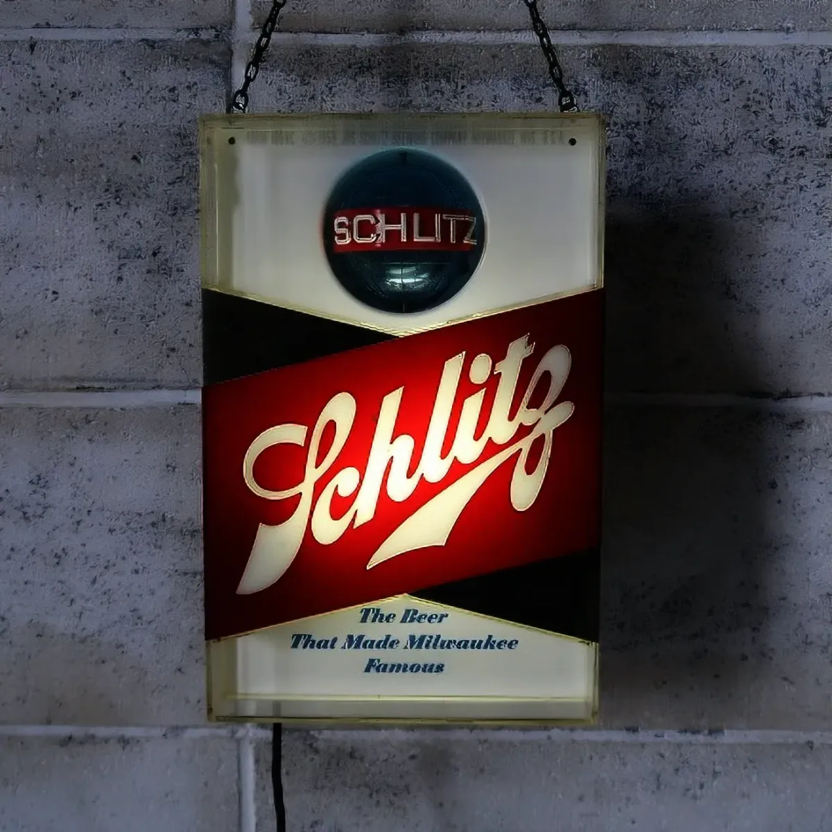 Schlitz ビンテージ モーションライトサイン