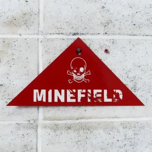 MINEFIELD メタルサイン