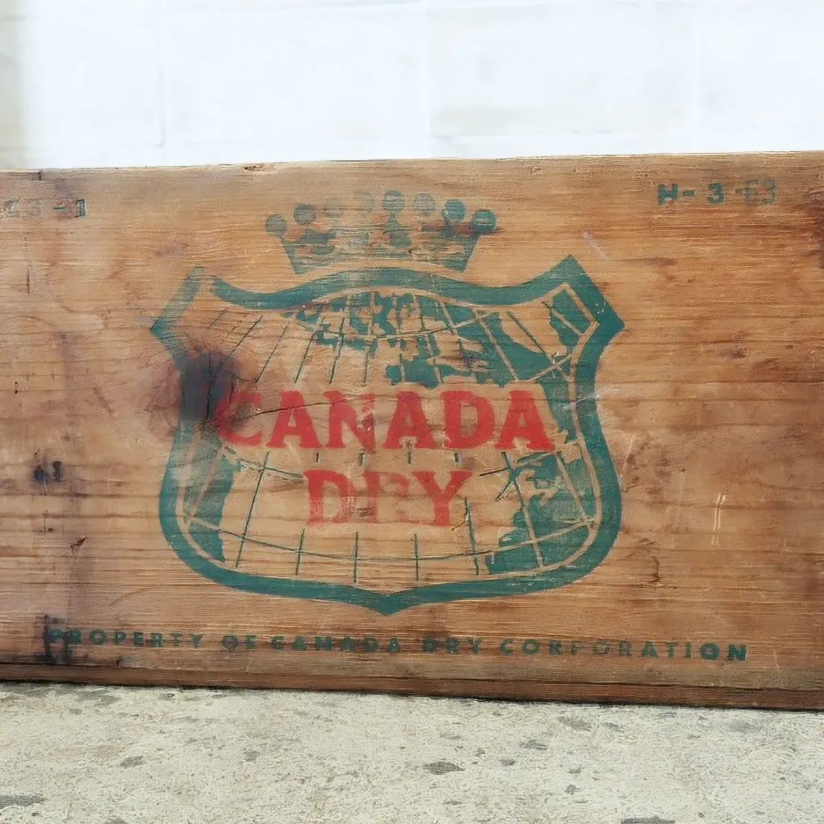 CANADA DRY ビンテージ ウッドボックス