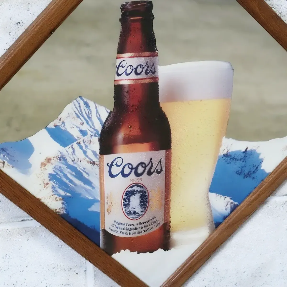 Coors ビンテージ パブミラー