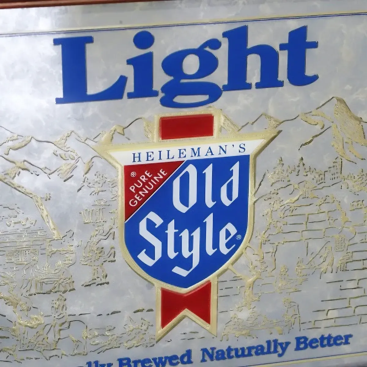 Old Style Light ビンテージ パブミラー