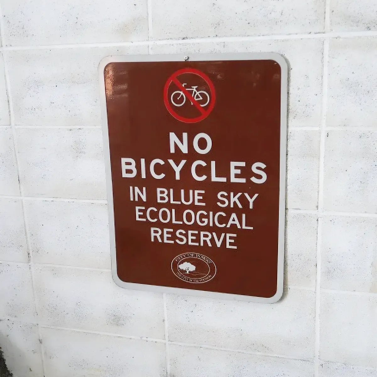 ロードサイン NO BICYCLES