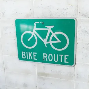 BIKE ROUTE ビンテージ ロードサイン