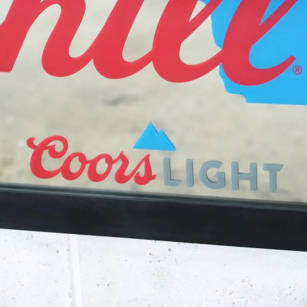 Coors LIGHT パブミラー