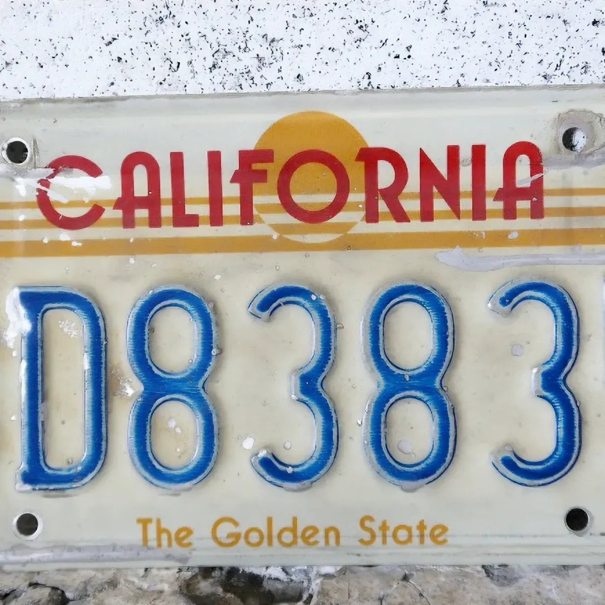 80's CALIFORNIA ビンテージ ナンバープレート サンセット