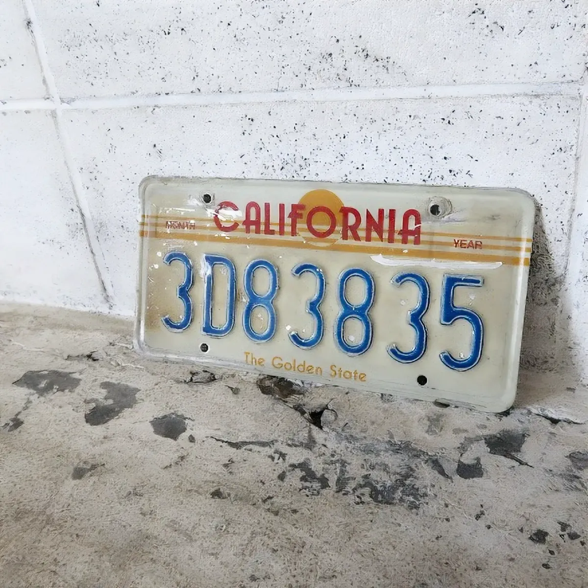 80's CALIFORNIA ビンテージ ナンバープレート サンセット