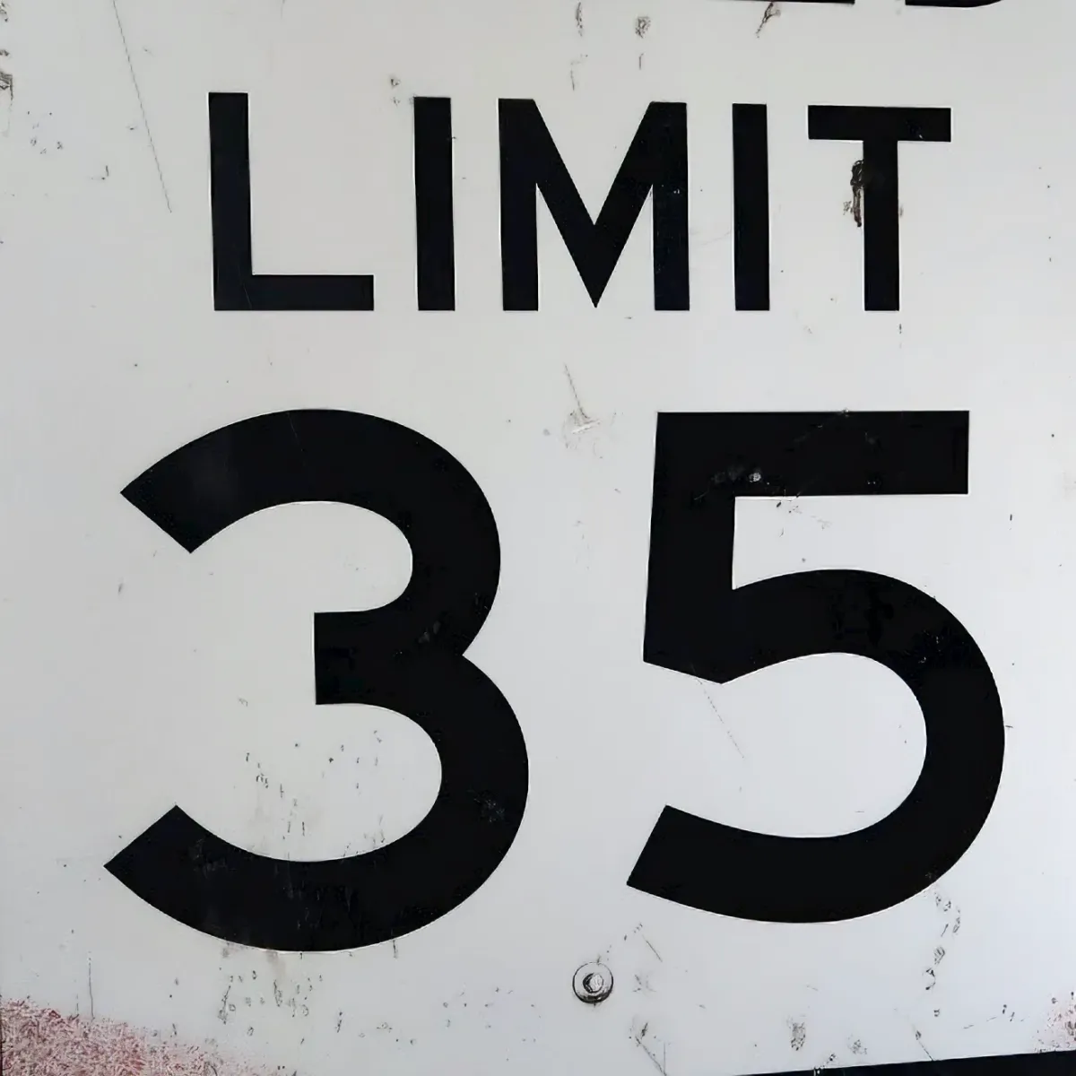 ロードサイン SPEED LIMIT 35