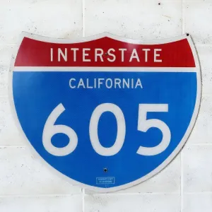 INTERSTATE CALIFORNIA 605 ロードサイン