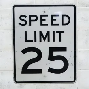 ロードサイン SPEED LIMIT 25