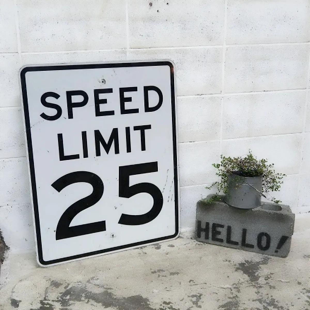 ロードサイン SPEED LIMIT 25