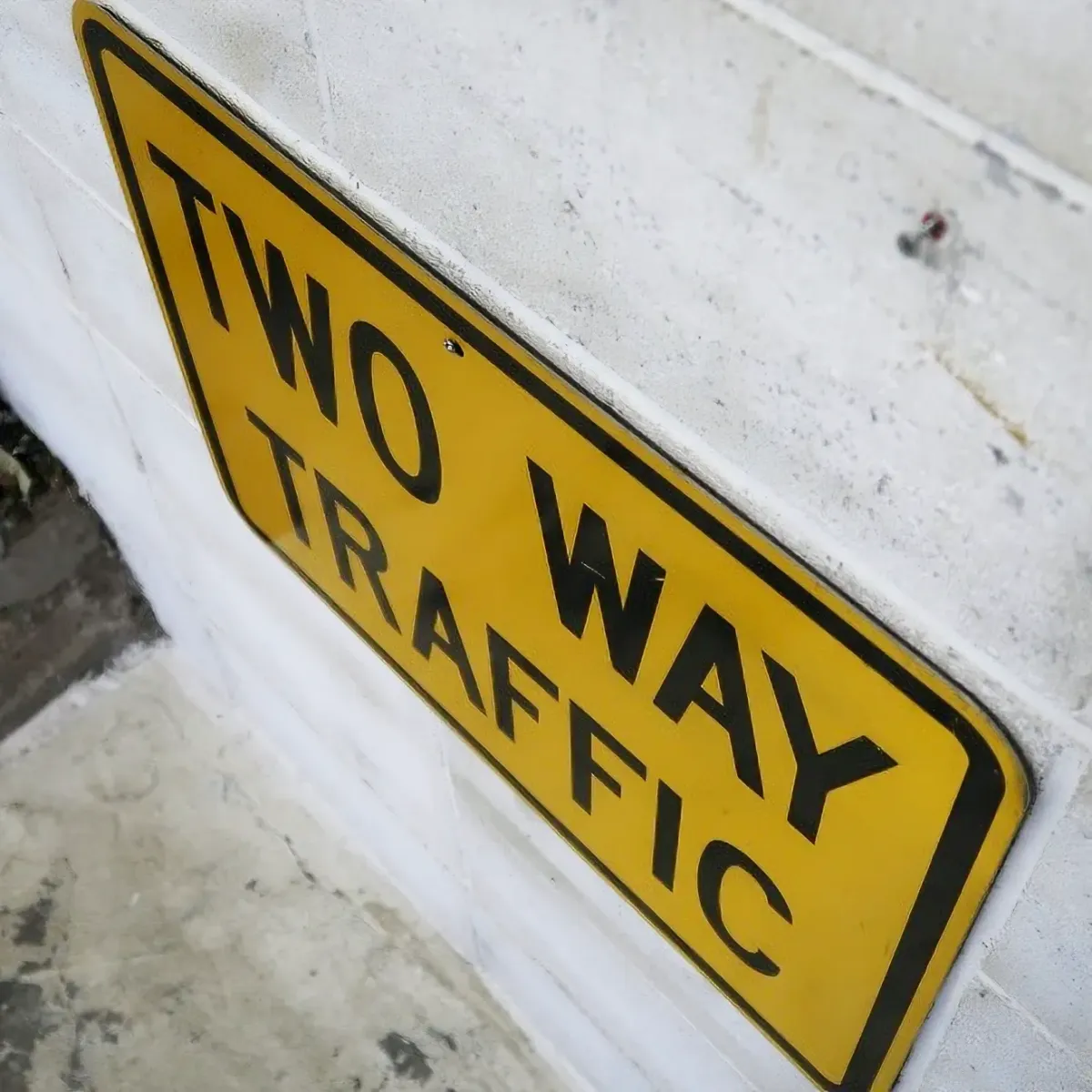 TWO WAY TRAFFIC ビンテージ ロードサイン