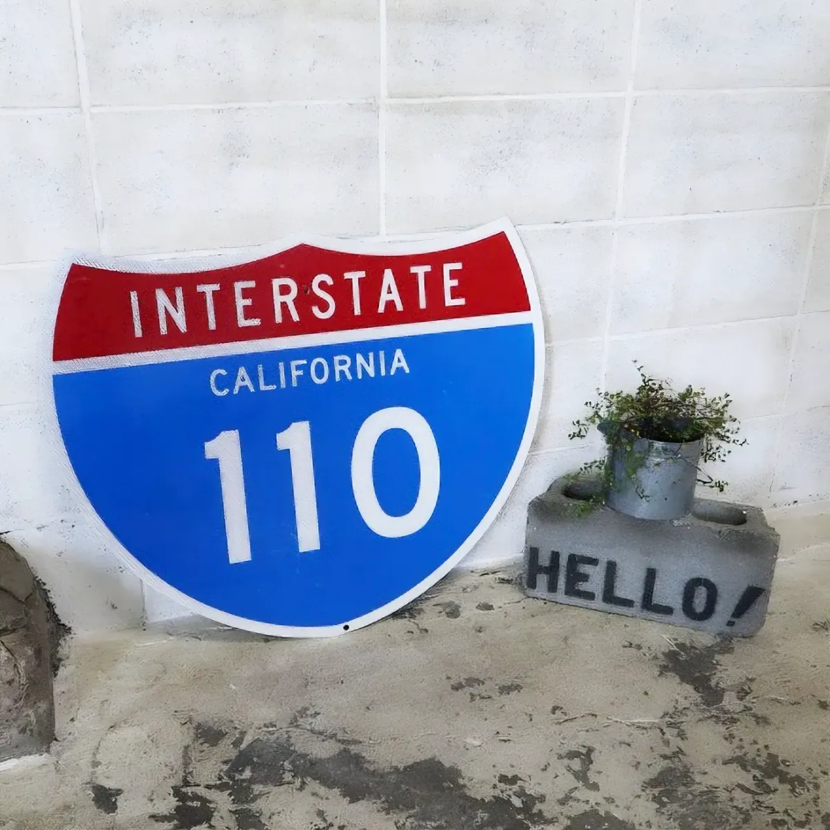 INTERSTATE CALIFORNIA 110 ロードサイン