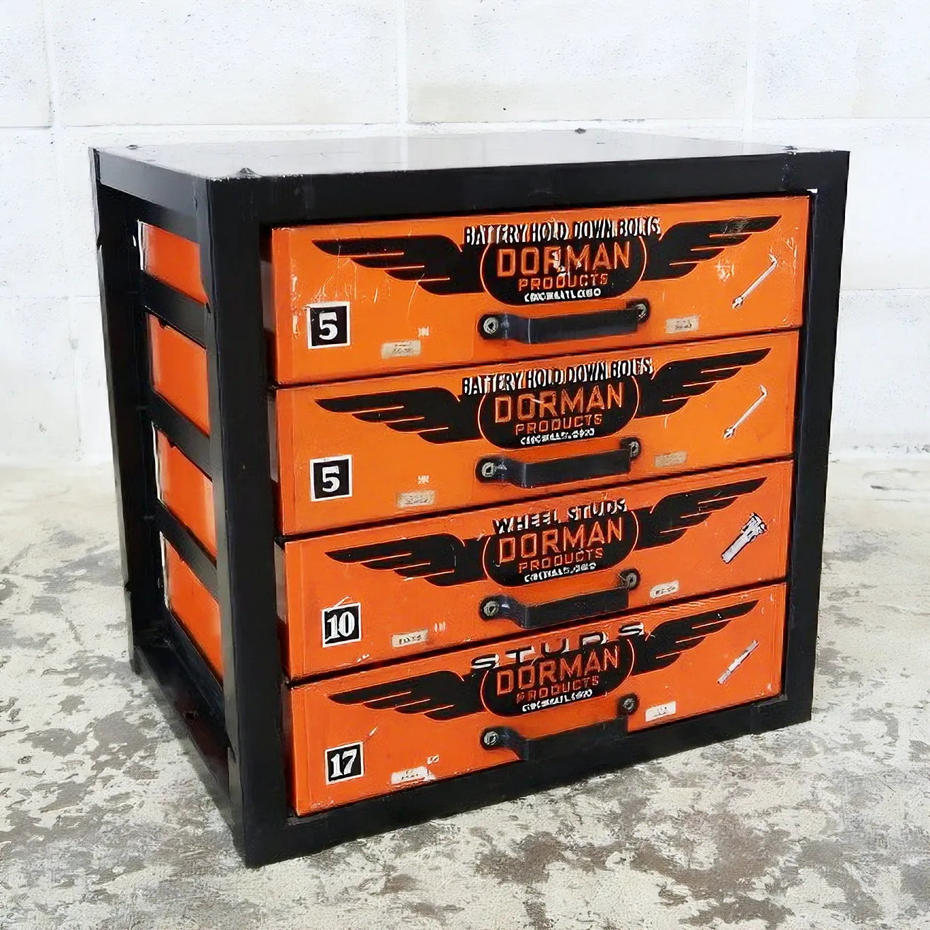 50's DORMAN ビンテージ パーツキャビネット ｜ glow ANTIQUES