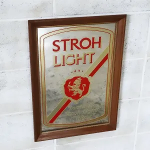 STROH LIGHT ビンテージ パブミラー