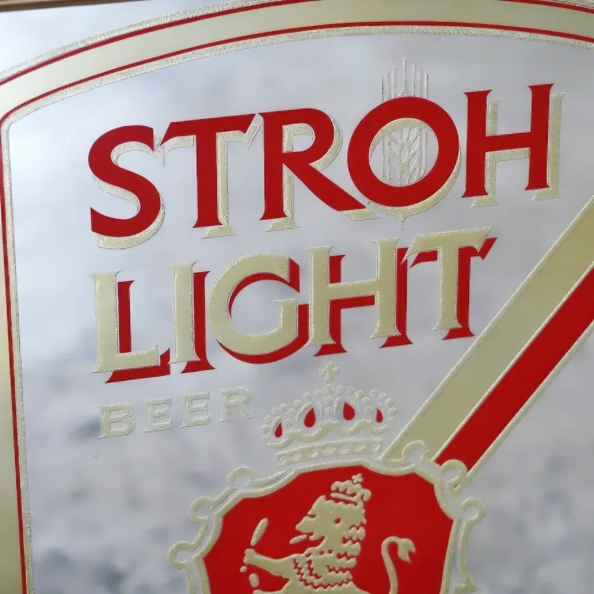 STROH LIGHT ビンテージ パブミラー