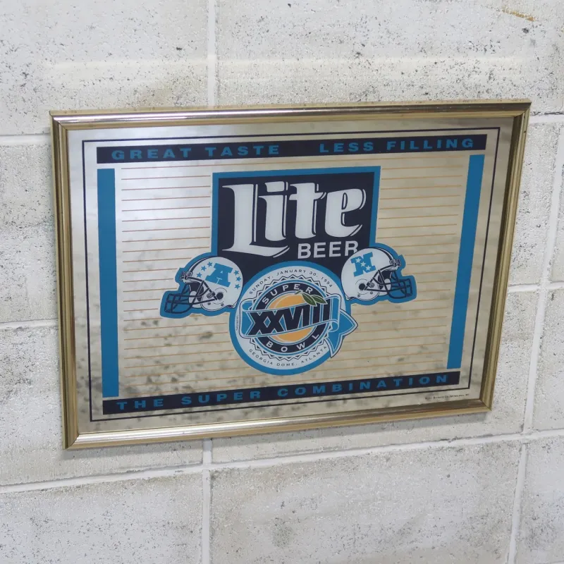 SUPER BOWL×Miller Lite パブミラー