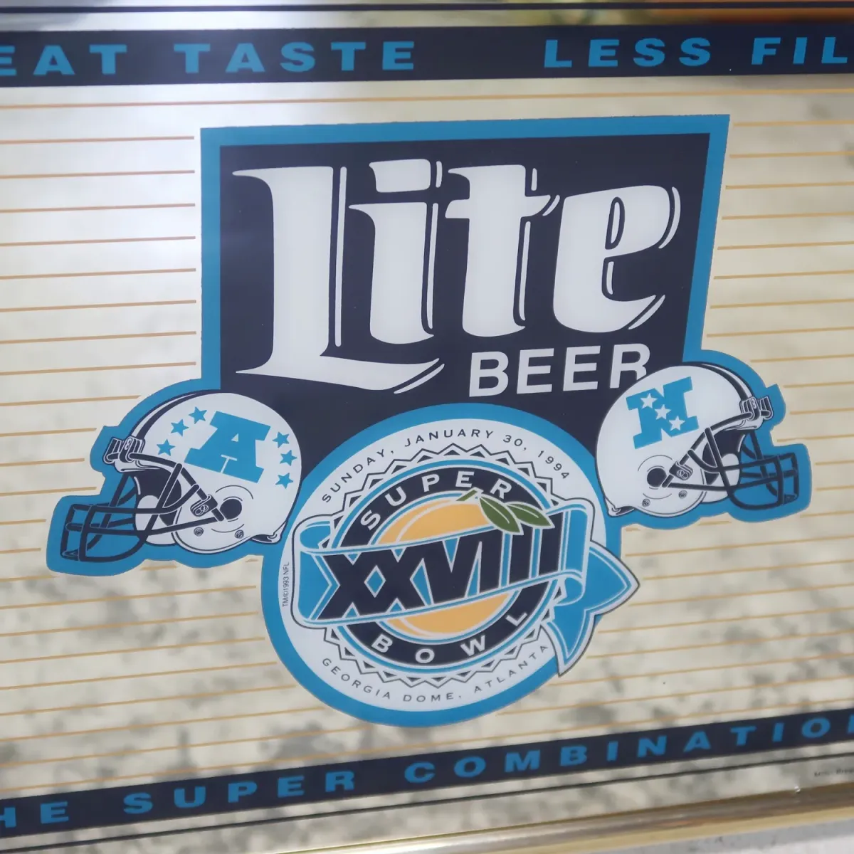 SUPER BOWL×Miller Lite パブミラー