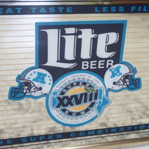 SUPER BOWL×Miller Lite パブミラー