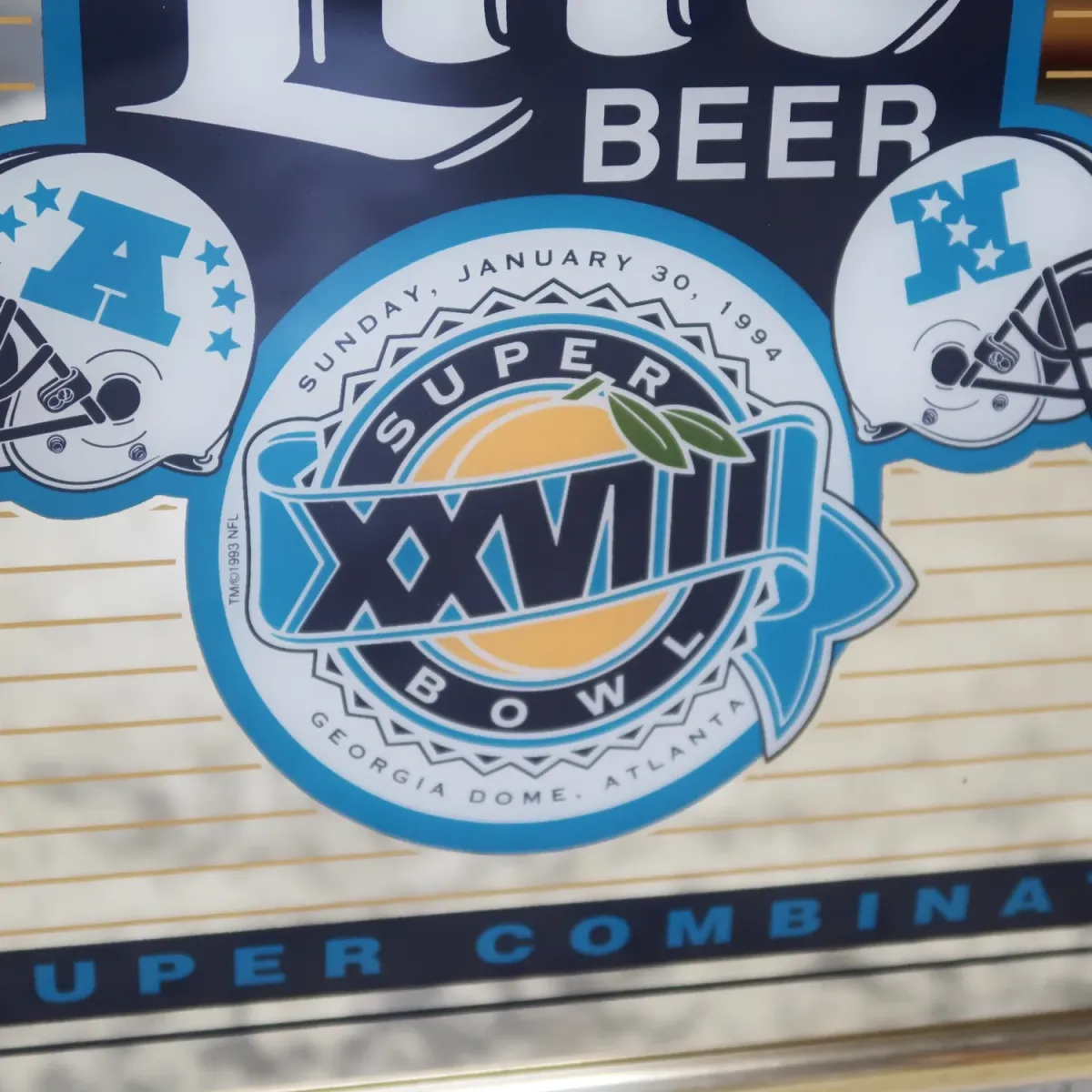 SUPER BOWL×Miller Lite パブミラー