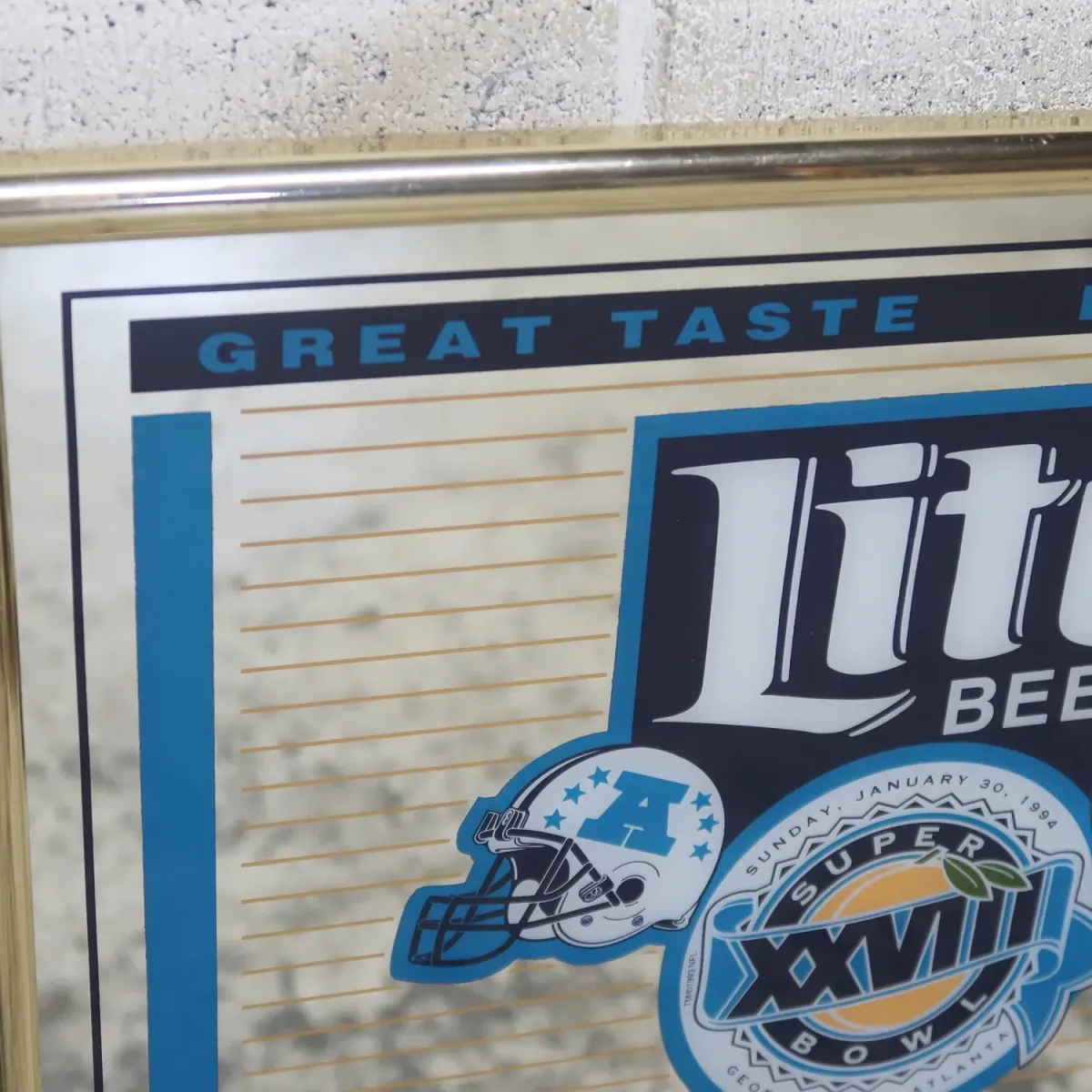 SUPER BOWL×Miller Lite パブミラー