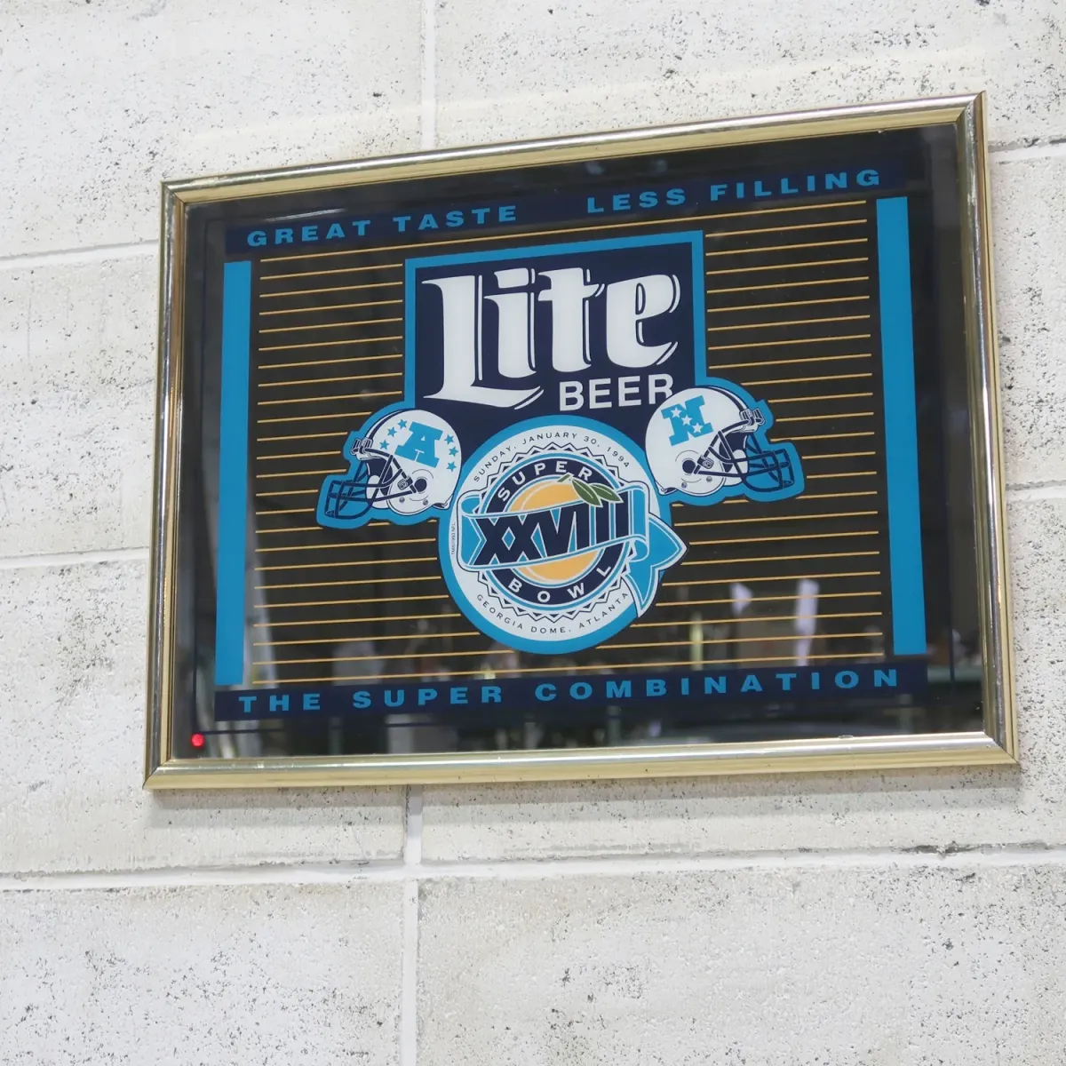 SUPER BOWL×Miller Lite パブミラー