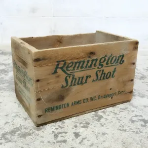 Remington ビンテージ 弾薬ウッドボックス