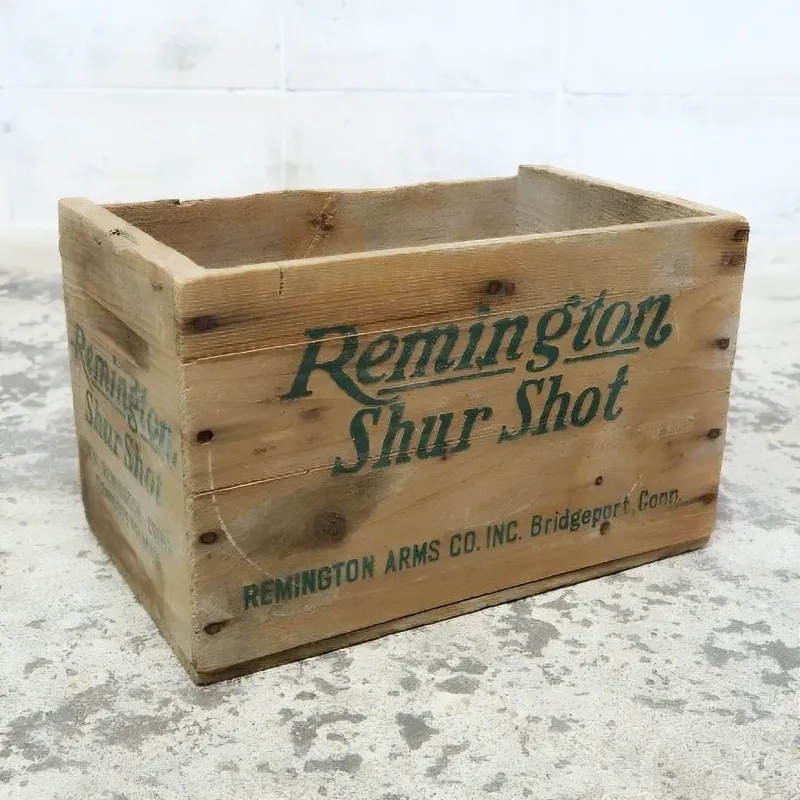 Remington ビンテージ 弾薬ウッドボックス