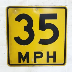 ロードサイン 35MPH