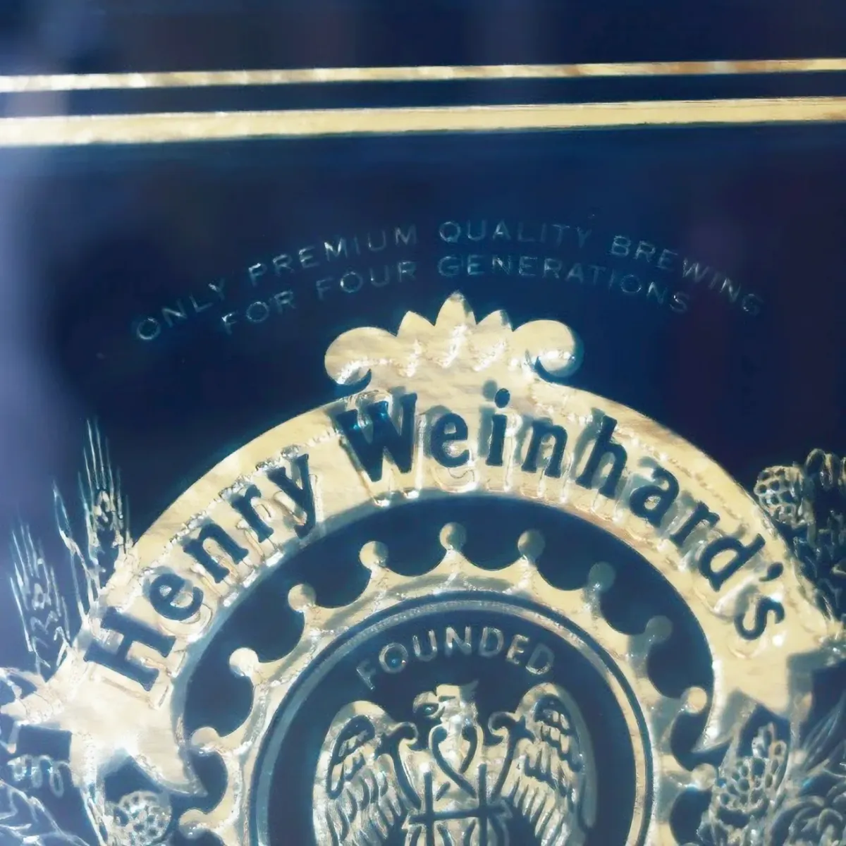 Henry Weinhard's ビンテージ パブミラー