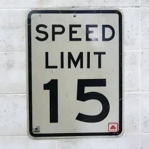 ロードサイン SPEED LIMIT 15