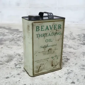 BEAVER PIPE TOOLS社 ビンテージ オイル缶