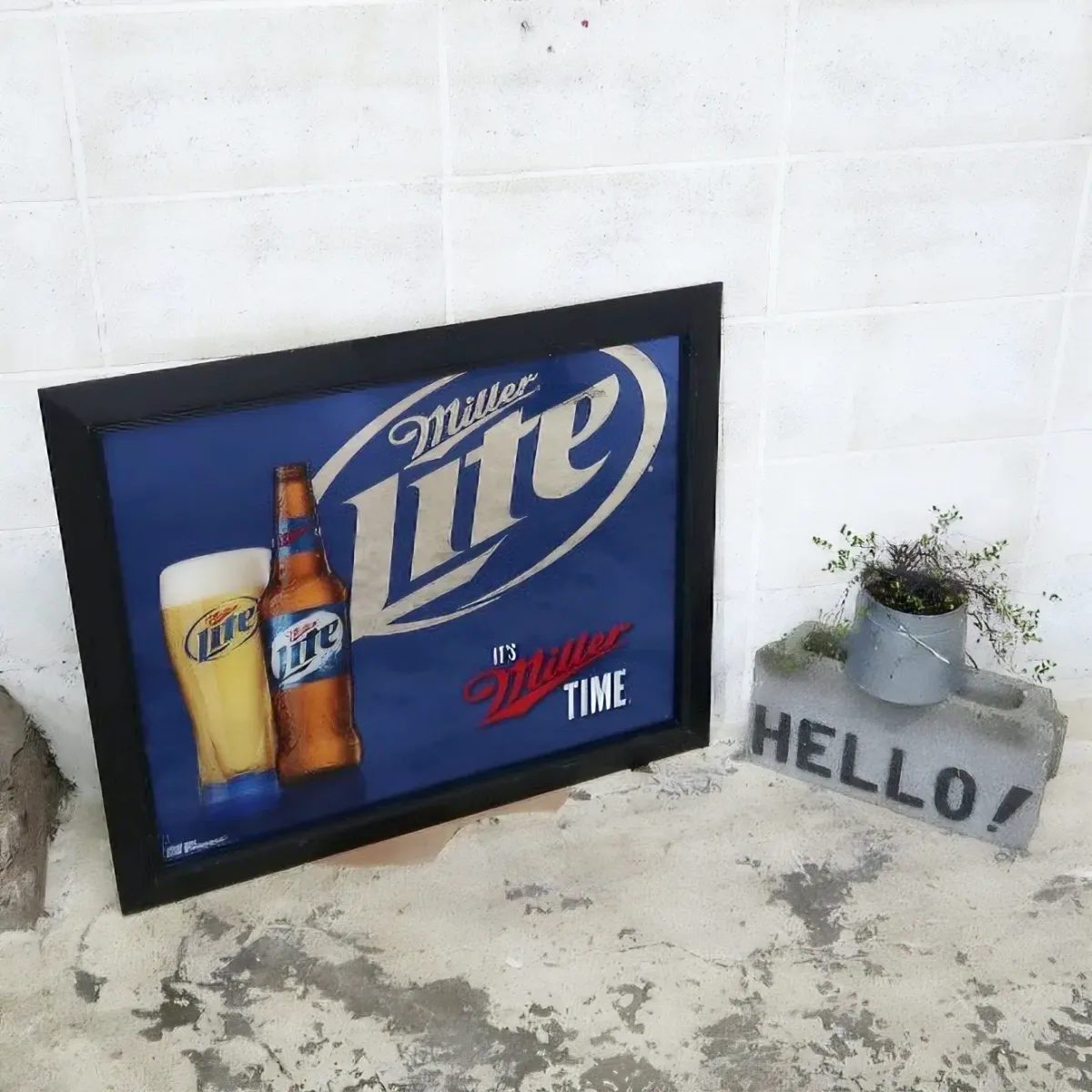 Miller Lite パブミラー