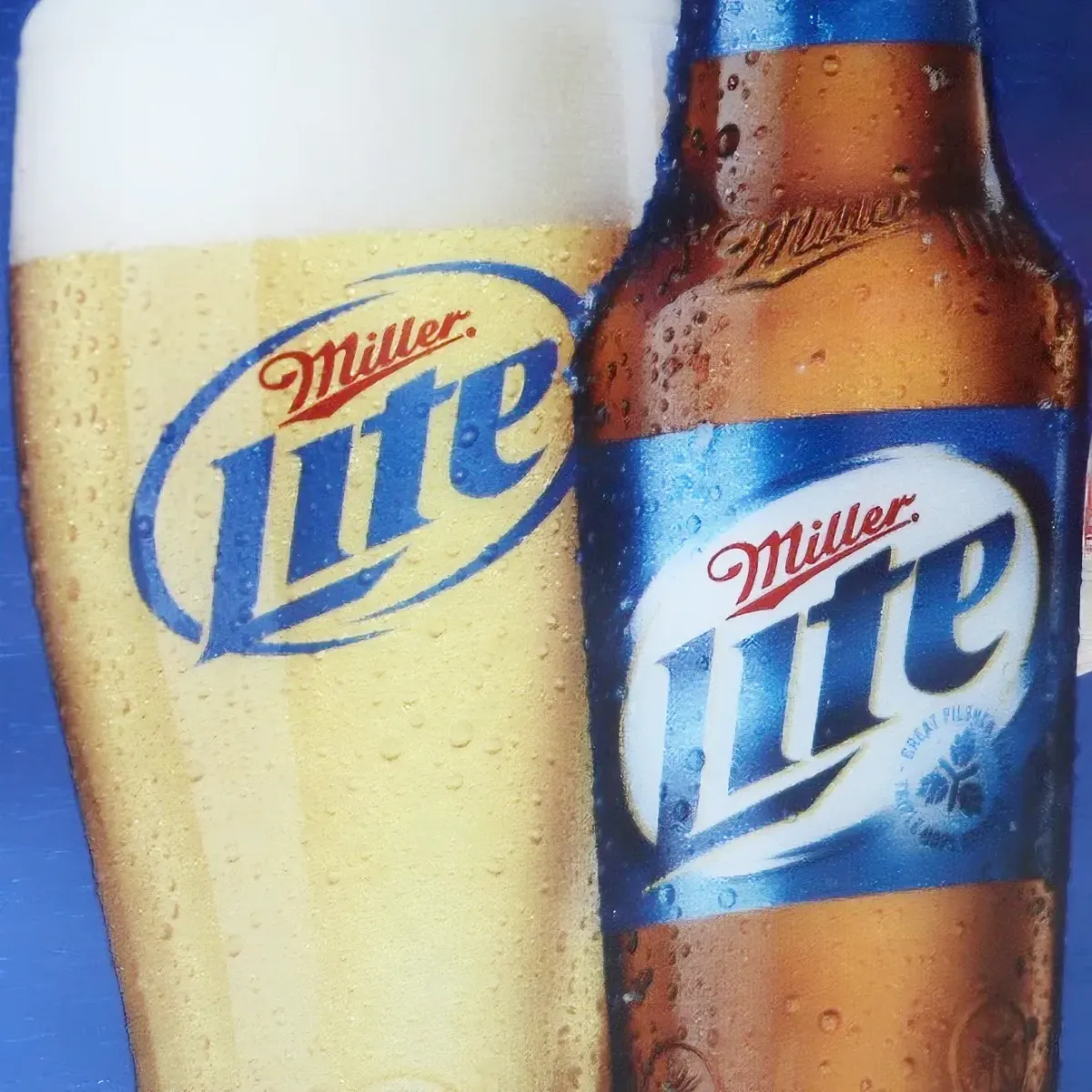 Miller Lite パブミラー