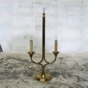 ゴールドメタル キャンドルランプ 2灯